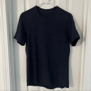 Blue mens lululemon 5 year basic t shirt
